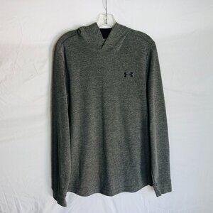 Under Armour Coldgear Men's‎ Size Medium Gray Pullover Long Sleeve Hoodie Shirt